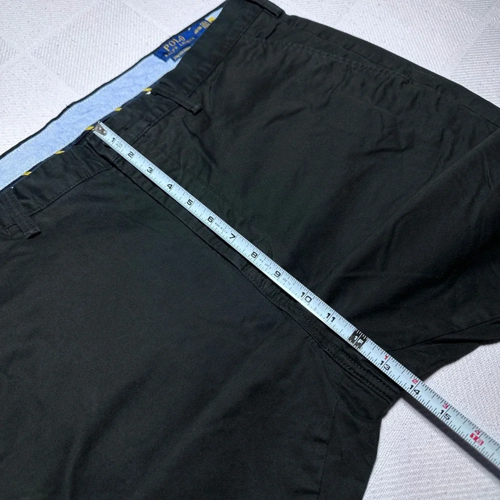 Polo Ralph Lauren Chino Pants Mens 40x30 Stretch Straight Fit Cotton Twill Black